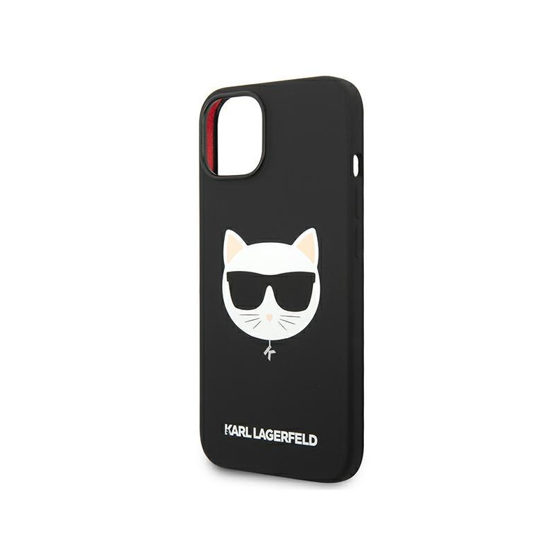 Karl Lagerfeld Silicone Choupette Head MagSafe dėklas iPhone 14 Plus - juodas