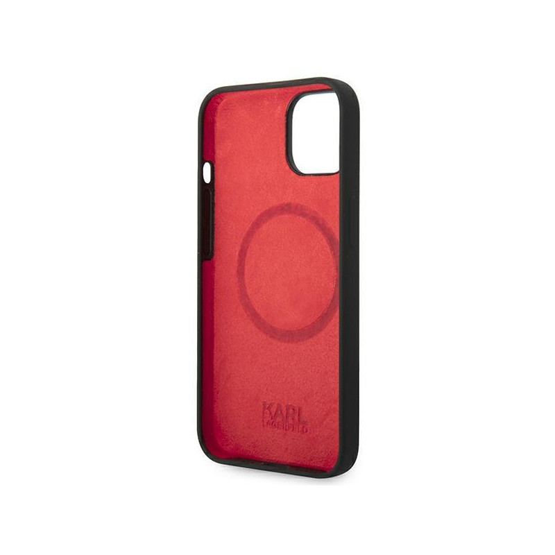 Karl Lagerfeld Silicone Choupette Head MagSafe dėklas iPhone 14 Plus - juodas