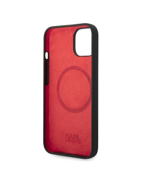 Karl Lagerfeld Silicone Choupette Head MagSafe dėklas iPhone 14 Plus - juodas Karl Lagerfeld Silicone Choupette Head MagSafe dėklas iPhone 14 Plus - juodas