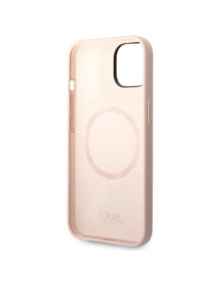 Karl Lagerfeld Silicone Karl&Choupette MagSafe dėklas iPhone 14 Plus - šviesiai rožinis Karl Lagerfeld Silicone Karl&Choupette MagSafe dėklas iPhone 14 Plus - šviesiai rožinis