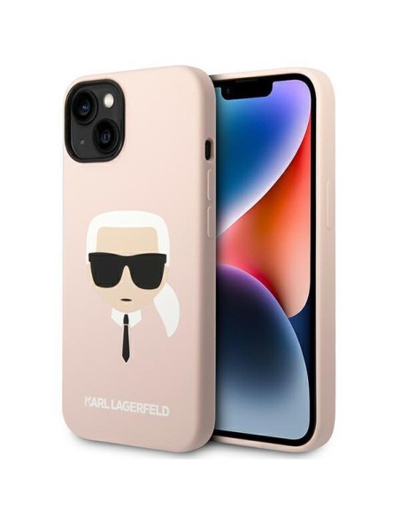 Karl Lagerfeld Silicone Karl& 39 s Head MagSafe dėklas iPhone 14 - šviesiai rožinis Karl Lagerfeld Silicone Karl& 39 s Head MagSafe dėklas iPhone 14 - šviesiai rožinis