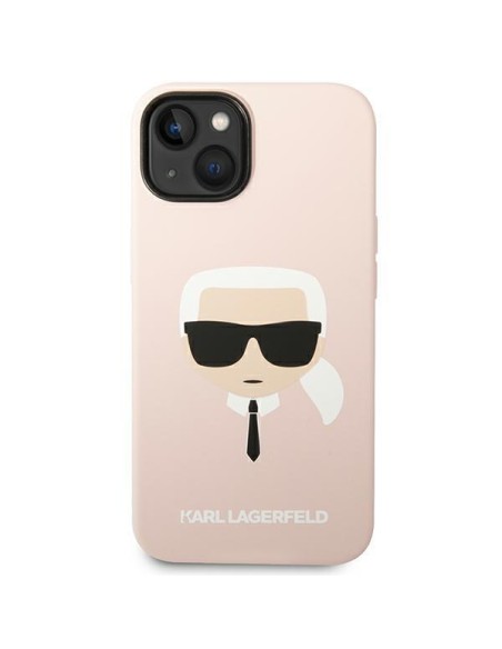 Karl Lagerfeld Silicone Karl& 39 s Head MagSafe dėklas iPhone 14 - šviesiai rožinis Karl Lagerfeld Silicone Karl& 39 s Head MagSafe dėklas iPhone 14 - šviesiai rožinis