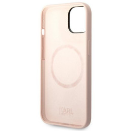 Karl Lagerfeld Silicone Karl& 39 s Head MagSafe dėklas iPhone 14 - šviesiai rožinis