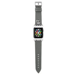 Karl Lagerfeld Saffiano Karl galvos dirželis Apple Watch 42/ 44/ 45mm – sidabrinis