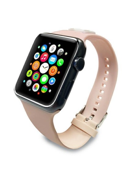 Karlo Lagerfeldo silikoninis „Choupette“ galvos dirželis, skirtas „Apple Watch“, 42/ 44/ 45 mm – rožinis Karlo Lagerfeldo silikoninis „Choupette“ galvos dirželis, skirtas „Apple Watch“, 42/ 44/ 45 mm – rožinis