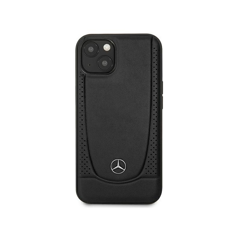 Mercedes Leather Urban dėklas iPhone 14 Plus - juodas