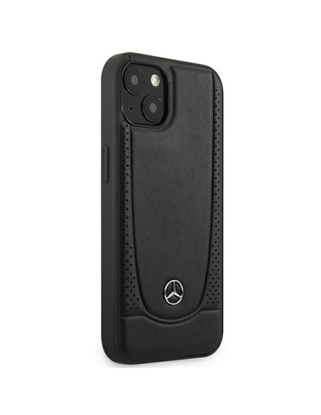 Mercedes Leather Urban dėklas iPhone 14 Plus - juodas Mercedes Leather Urban dėklas iPhone 14 Plus - juodas