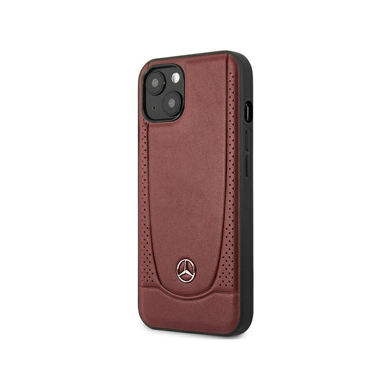 Mercedes Leather Urban Bengale dėklas iPhone 14 - raudonas