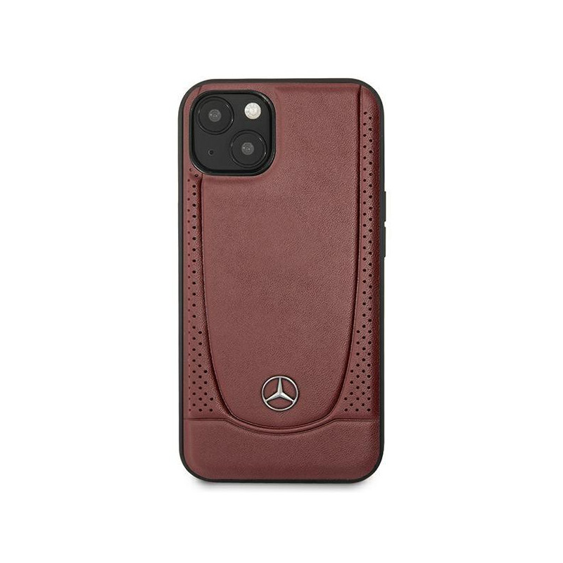 Mercedes Leather Urban Bengale dėklas iPhone 14 - raudonas