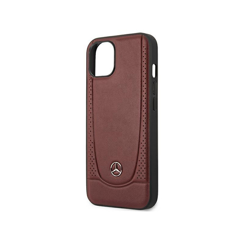 Mercedes Leather Urban Bengale dėklas iPhone 14 - raudonas