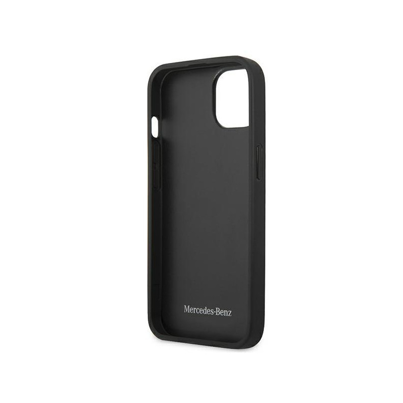 Mercedes Leather Urban Bengale dėklas iPhone 14 - raudonas