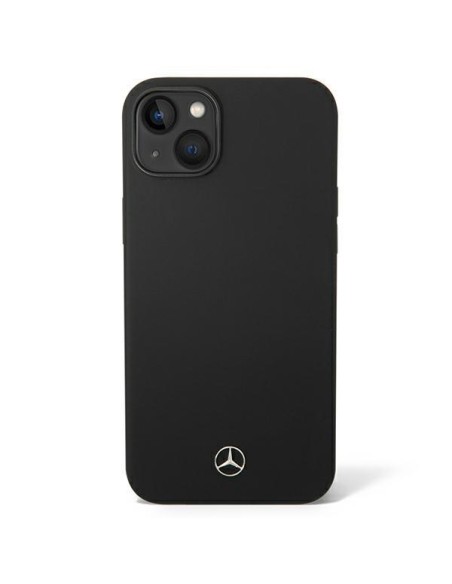 Mercedes Silicone Line dėklas iPhone 14 - juodas Mercedes Silicone Line dėklas iPhone 14 - juodas