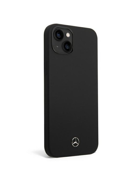 Mercedes Silicone Line dėklas iPhone 14 - juodas Mercedes Silicone Line dėklas iPhone 14 - juodas