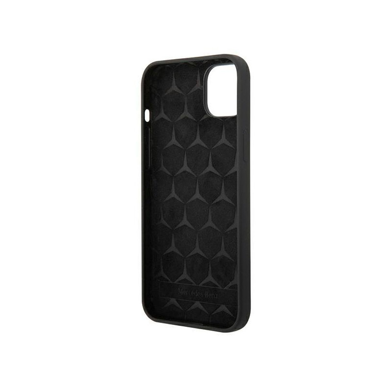 Mercedes Silicone Line dėklas iPhone 14 - juodas