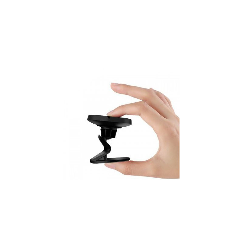 Lipnus magnetinis automobilinio telefono laikiklis prie prietaisų skydelio juodos spalvos