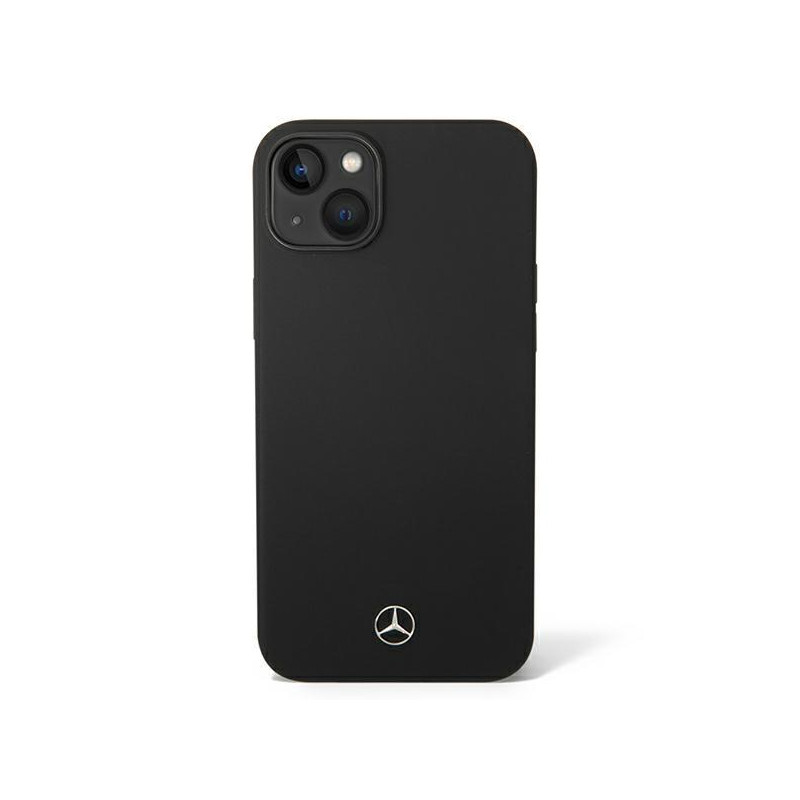 Mercedes Silicone Line MagSafe dėklas iPhone 14 Plus - juodas