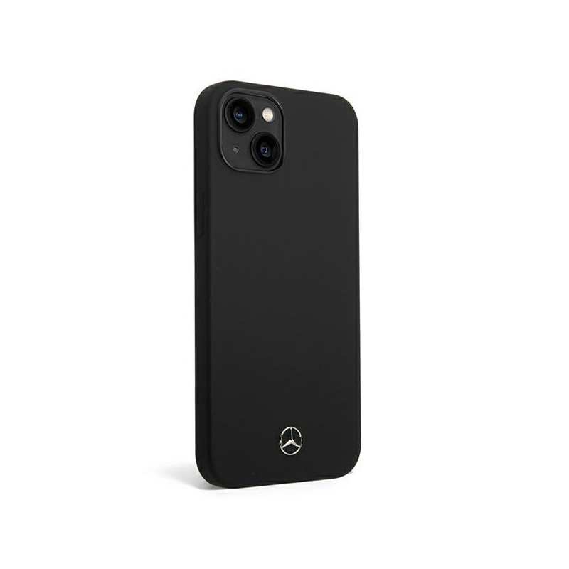 Mercedes Silicone Line MagSafe dėklas iPhone 14 Plus - juodas