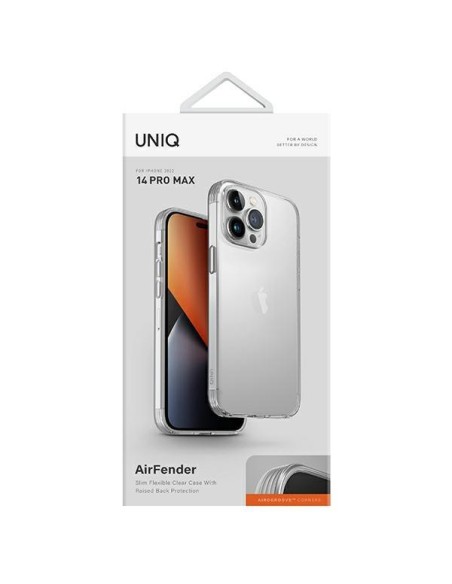 UNIQ Air Fender dėklas, skirtas iPhone 14 Pro Max - skaidrus UNIQ Air Fender dėklas, skirtas iPhone 14 Pro Max - skaidrus