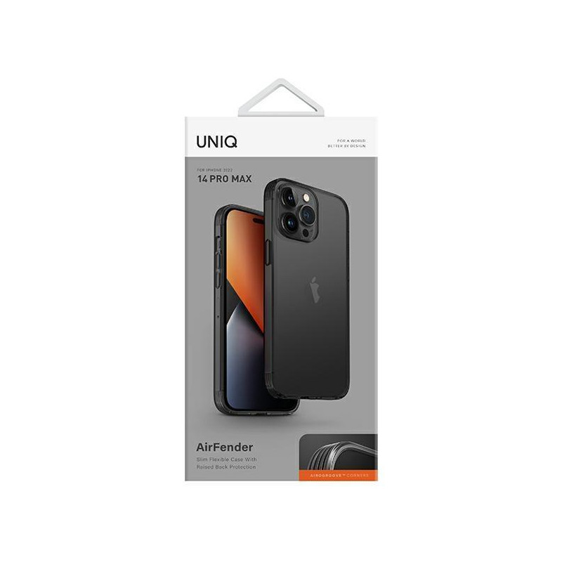 UNIQ Air Fender dėklas iPhone 14 Pro Max - pilkas