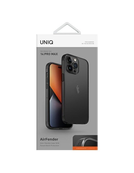 UNIQ Air Fender dėklas iPhone 14 Pro Max - pilkas UNIQ Air Fender dėklas iPhone 14 Pro Max - pilkas