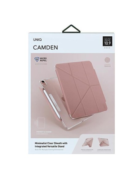 Uniq Camden dėklas, skirtas iPad Air 10.9& 39 & 39 (2020) – rožinis Uniq Camden dėklas, skirtas iPad Air 10.9& 39 & 39 (2020) – rožinis