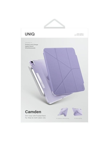 Uniq Camden dėklas, skirtas iPad Air 10,9 colių (2022/ 2020) – levandų spalvos
