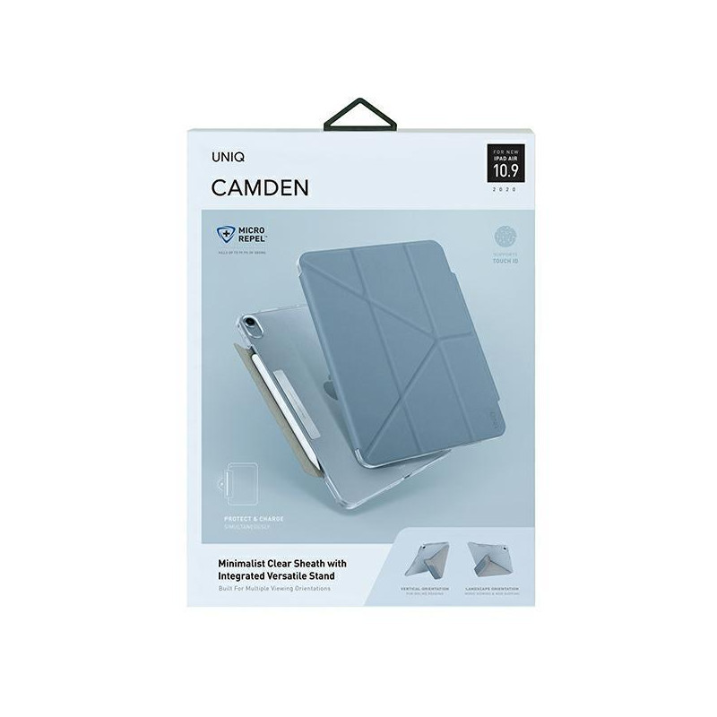 Uniq Camden dėklas, skirtas iPad Air 10,9 colių (2022/ 2020) – mėlynas