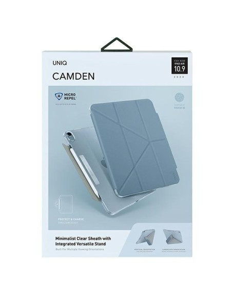 Uniq Camden dėklas, skirtas iPad Air 10,9 colių (2022/ 2020) – mėlynas Uniq Camden dėklas, skirtas iPad Air 10,9 colių (2022/ 2020) – mėlynas