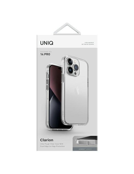 Uniq Clarion dėklas, skirtas iPhone 14 Pro - skaidrus Uniq Clarion dėklas, skirtas iPhone 14 Pro - skaidrus