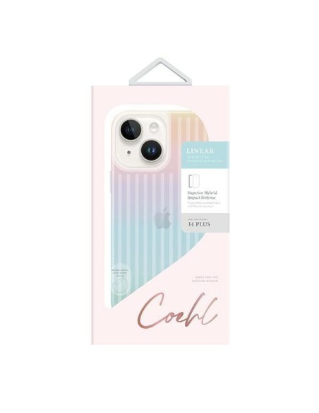Uniq Coehl Linear dėklas iPhone 14 Plus - vaivorykštis Uniq Coehl Linear dėklas iPhone 14 Plus - vaivorykštis