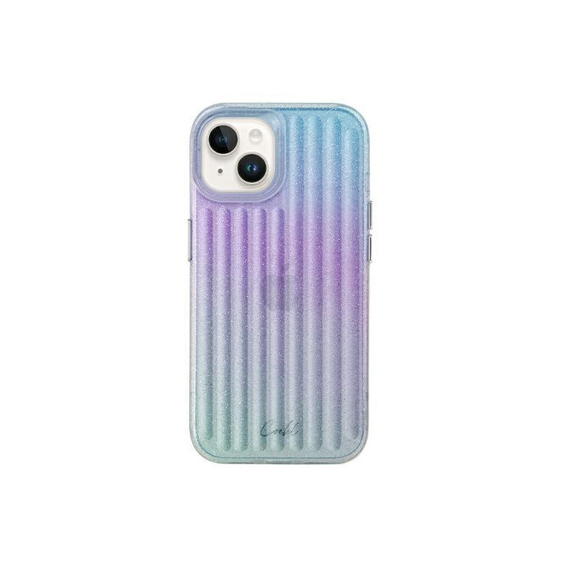 Uniq Coehl Linear dėklas, skirtas iPhone 14 Plus - rožinė ir mėlyna Uniq Coehl Linear dėklas, skirtas iPhone 14 Plus - rožinė ir mėlyna