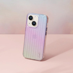 Uniq Coehl Linear dėklas, skirtas iPhone 14 Plus - rožinė ir mėlyna