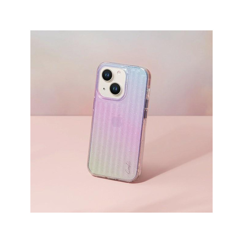 Uniq Coehl Linear dėklas, skirtas iPhone 14 Plus - rožinė ir mėlyna