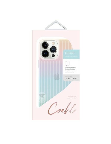 Uniq Coehl Linear dėklas, skirtas iPhone 14 Pro Max - vaivorykštis Uniq Coehl Linear dėklas, skirtas iPhone 14 Pro Max - vaivorykštis
