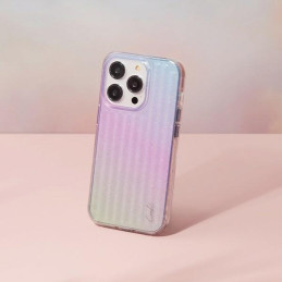 UNIQ Coehl Linear dėklas, skirtas iPhone 14 Pro Max - mėlynos ir rožinės spalvos