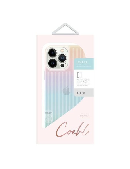 UNIQ Coehl Linear dėklas iPhone 14 Pro - vaivorykštis UNIQ Coehl Linear dėklas iPhone 14 Pro - vaivorykštis