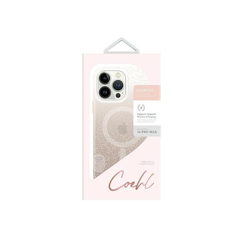 Uniq Coehl Lumino dėklas iPhone 14 Pro Max - auksinis