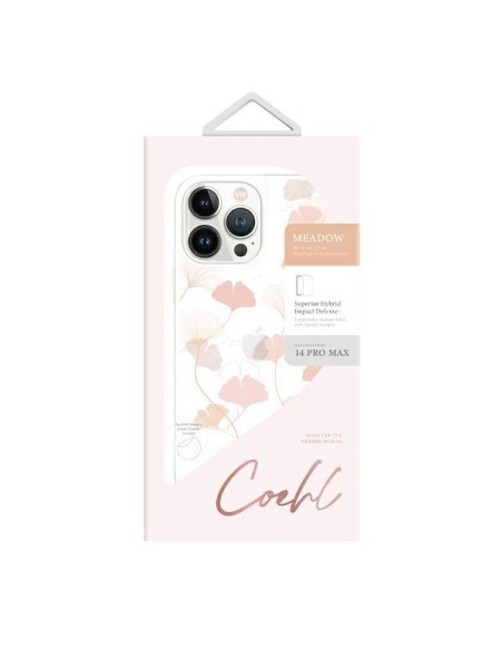 Uniq Coehl Meadow dėklas iPhone 14 Pro Max - rožinis Uniq Coehl Meadow dėklas iPhone 14 Pro Max - rožinis