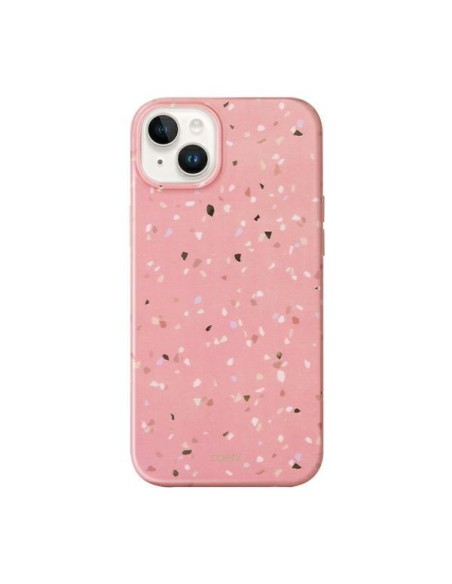 UNIQ Coehl Terrazzo dėklas iPhone 14 - rožinis UNIQ Coehl Terrazzo dėklas iPhone 14 - rožinis