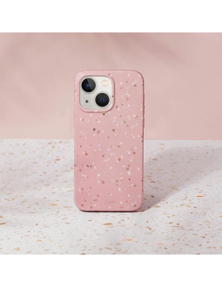 UNIQ Coehl Terrazzo dėklas iPhone 14 - rožinis UNIQ Coehl Terrazzo dėklas iPhone 14 - rožinis