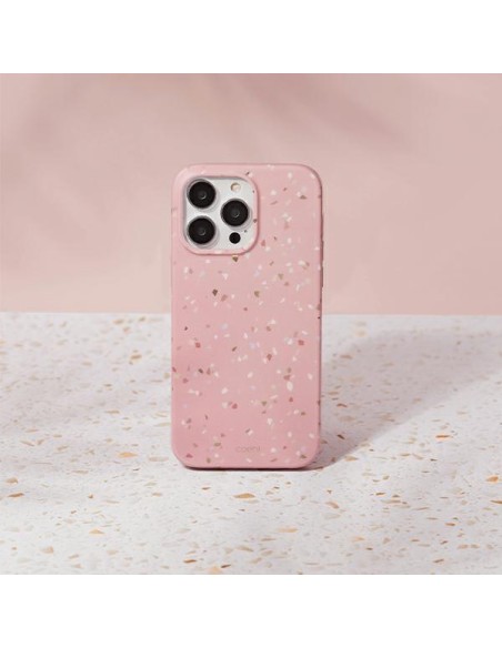 UNIQ Coehl Terrazzo dėklas, skirtas iPhone 14 Pro - rožinis UNIQ Coehl Terrazzo dėklas, skirtas iPhone 14 Pro - rožinis
