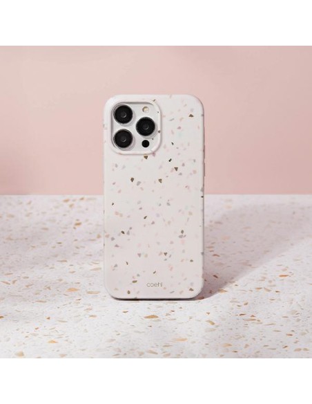 Uniq Coehl Terrazzo dėklas iPhone 14 Pro Max - smėlio Uniq Coehl Terrazzo dėklas iPhone 14 Pro Max - smėlio