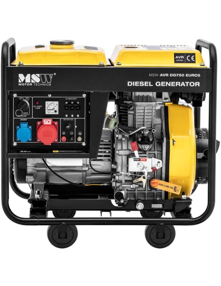 Jėgos generatorius dyzelinis elektros generatorius 12,5 l 230/400 V 5000 W AVR Jėgos generatorius dyzelinis elektros generatorius 12,5 l 230/400 V 5000 W AVR
