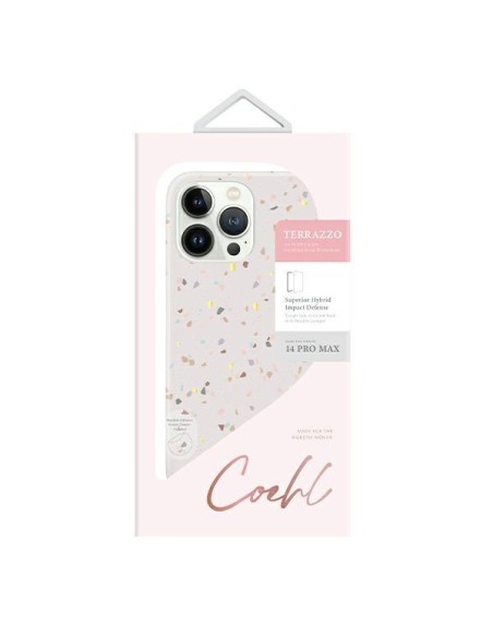 Uniq Coehl Terrazzo dėklas iPhone 14 Pro Max - smėlio Uniq Coehl Terrazzo dėklas iPhone 14 Pro Max - smėlio