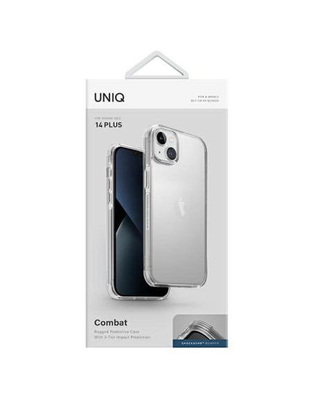 UNIQ Combat dėklas iPhone 14 Plus - skaidrus UNIQ Combat dėklas iPhone 14 Plus - skaidrus