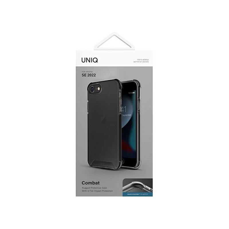 Uniq Combat dėklas, skirtas iPhone 7 / 8 / SE 2020 / SE 2022 - juodas