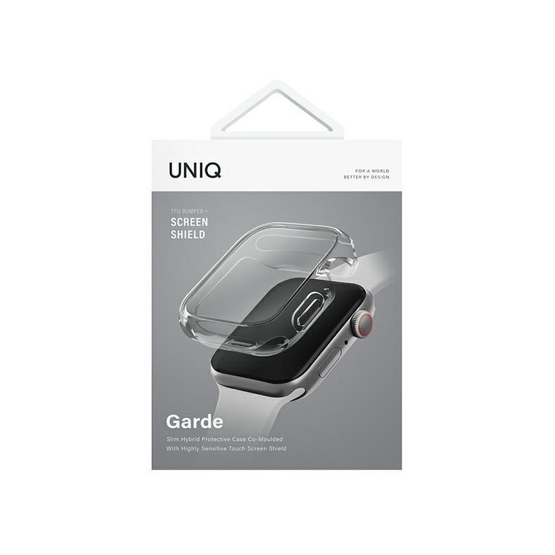 Uniq Garde dėklas Apple Watch 7/ 8/ SE2 41mm - skaidrus