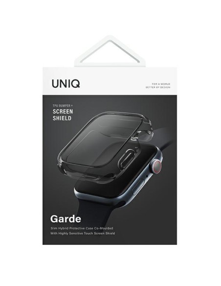 Uniq Garde dėklas Apple Watch 7/ 8/ SE2 41mm – pilkas