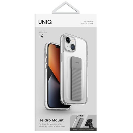 Uniq Heldro Mount dėklas iPhone 14 - skaidrus Uniq Heldro Mount dėklas iPhone 14 - skaidrus