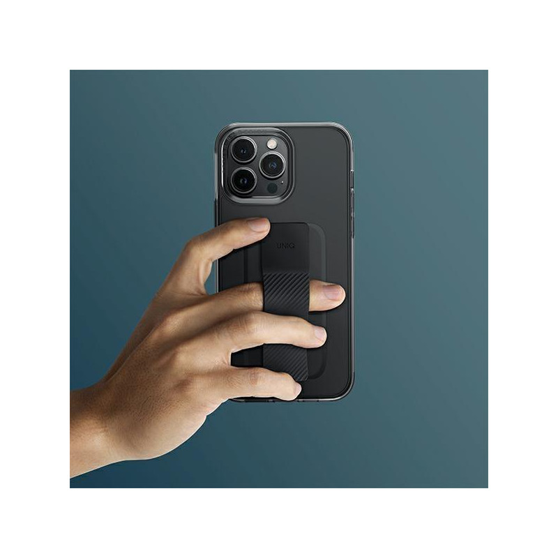 Uniq Heldro Mount dėklas, skirtas iPhone 14 Plus - juodas
